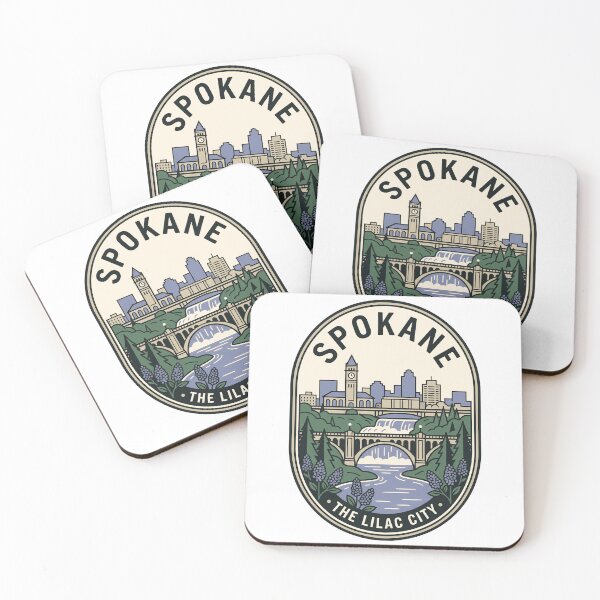 Item preview, Spokane Washington The Lilac City Vintage Skyline designed and sold by k3rstman1.