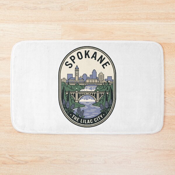 Item preview, Spokane Washington The Lilac City Vintage Skyline designed and sold by k3rstman1.