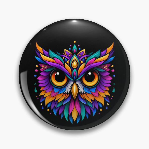 Item preview, Electric Neon Owl Head Spirit Animal Pop Art designed and sold by LuisWorks.
