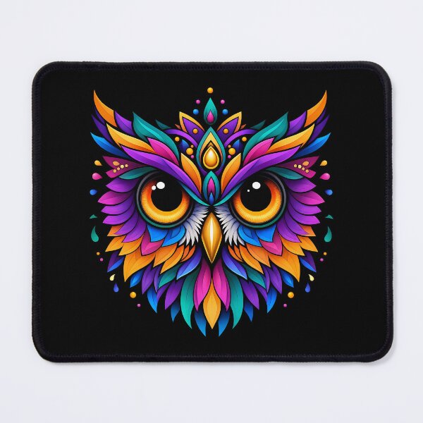Item preview, Electric Neon Owl Head Spirit Animal Pop Art designed and sold by LuisWorks.
