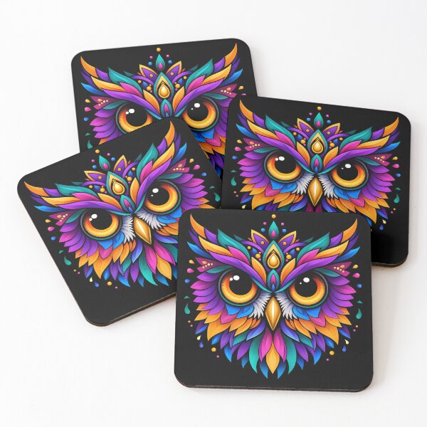 Item preview, Electric Neon Owl Head Spirit Animal Pop Art designed and sold by LuisWorks.