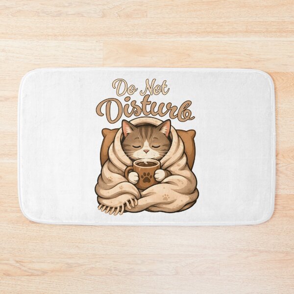 Item preview, Do Not Disturb Cute Cozy Coffee Cat designed and sold by Mr Lee.