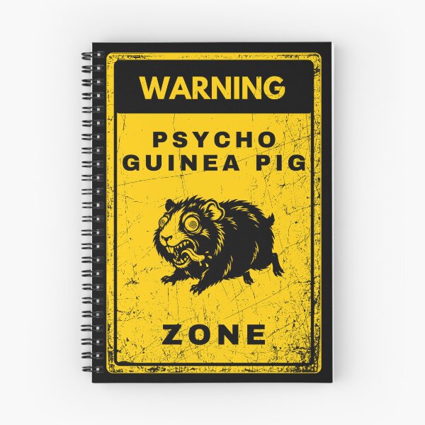 Item preview, Psycho Guinea Pig Warning Zone designed and sold by Ivy-Triggs.