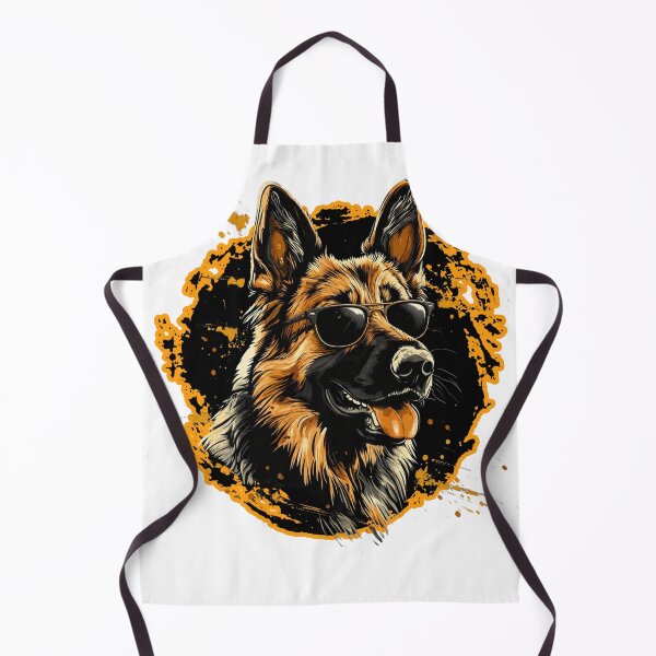 Item preview, Cute German Shepherd with black glasses designed and sold by DrimitStore.