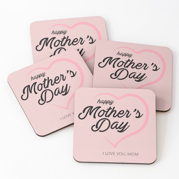 Item preview, Heartfelt Mother’s Day Greeting Card Pink Heart Outline with Script Typography pink white background	 designed and sold by AtonuHaque.