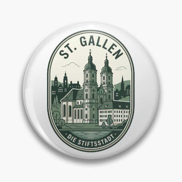 Item preview, Vintage St Gallen Switzerland Abbey Travel Emblem designed and sold by k3rstman1.