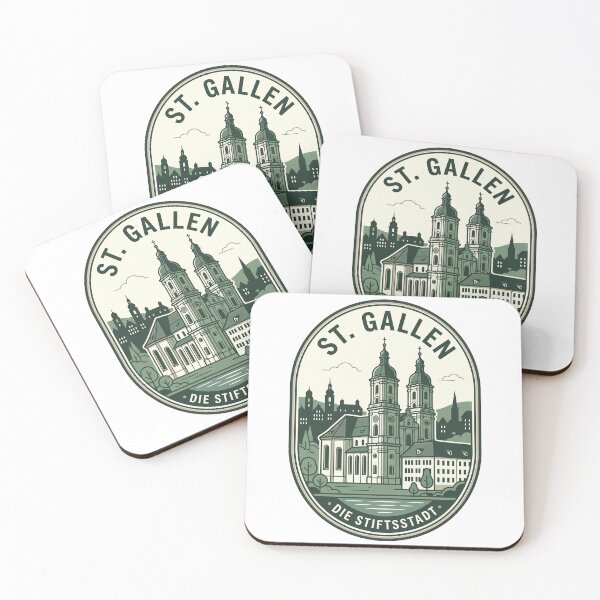 Item preview, Vintage St Gallen Switzerland Abbey Travel Emblem designed and sold by k3rstman1.