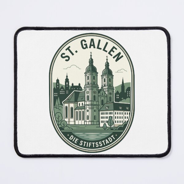 Item preview, Vintage St Gallen Switzerland Abbey Travel Emblem designed and sold by k3rstman1.