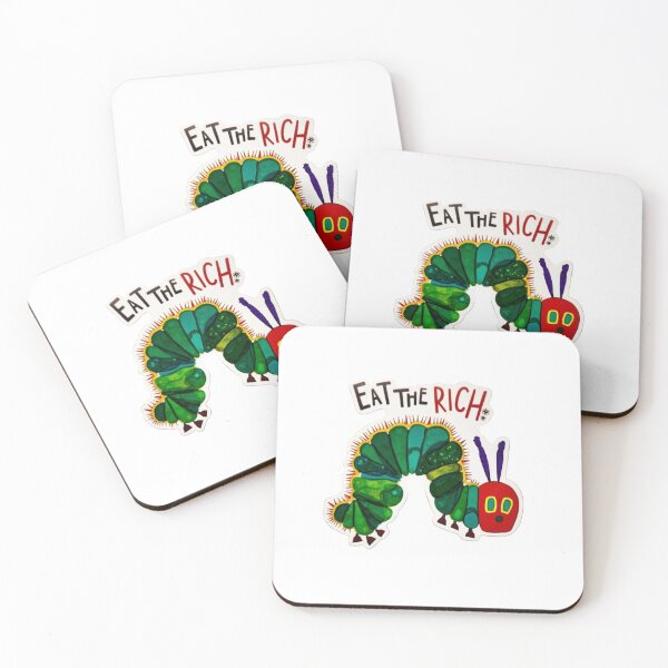 Item preview, Eat The Rich Hungry Caterpillar Sticker designed and sold by Bigeasy22441.