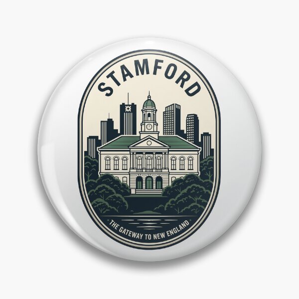 Item preview, Stamford Connecticut Gateway To New England Vintage Emblem designed and sold by k3rstman1.