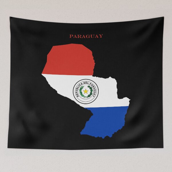 Item preview, Paraguay Map Flag Silhouette South America Travel Pride Gift designed and sold by NTGUILTY.