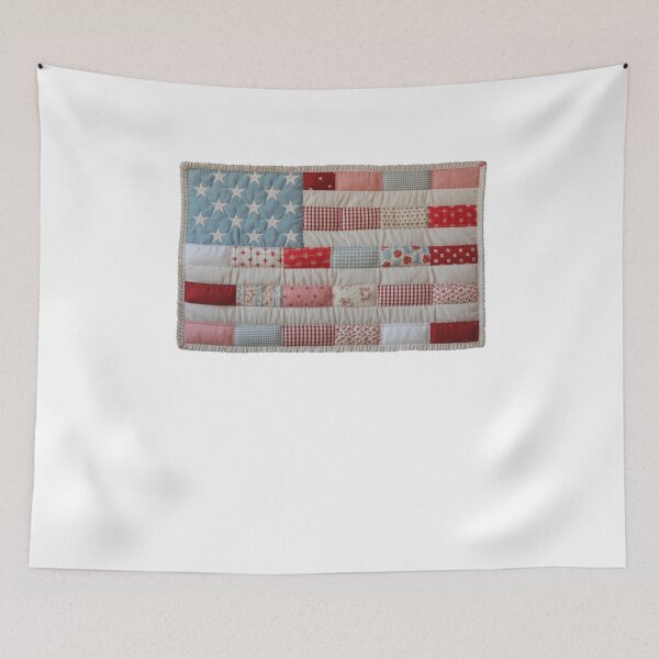 Item preview, 4th of July American Flag Patchwork USA designed and sold by TyraYoung.