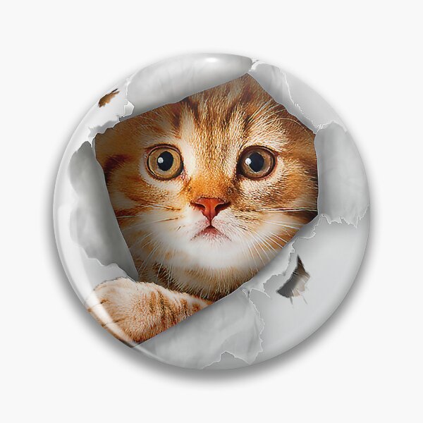 Item preview, Cat-Shirt,-Orange-Cat-Tshirt,-Cat-Torn-Cloth-Shirt,-Kitten-T-Shirt designed and sold by gidget-gadget.