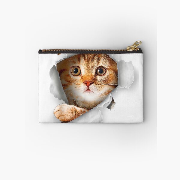 Item preview, Cat-Shirt,-Orange-Cat-Tshirt,-Cat-Torn-Cloth-Shirt,-Kitten-T-Shirt designed and sold by gidget-gadget.