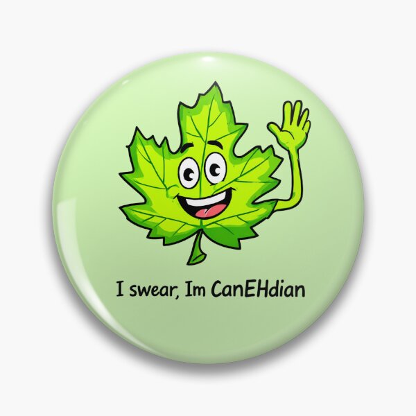 Item preview, Cheerful Canadian Maple Leaf Character designed and sold by NatalyArtStudio.