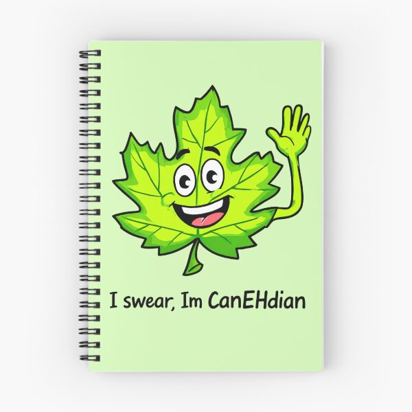 Item preview, Cheerful Canadian Maple Leaf Character designed and sold by NatalyArtStudio.