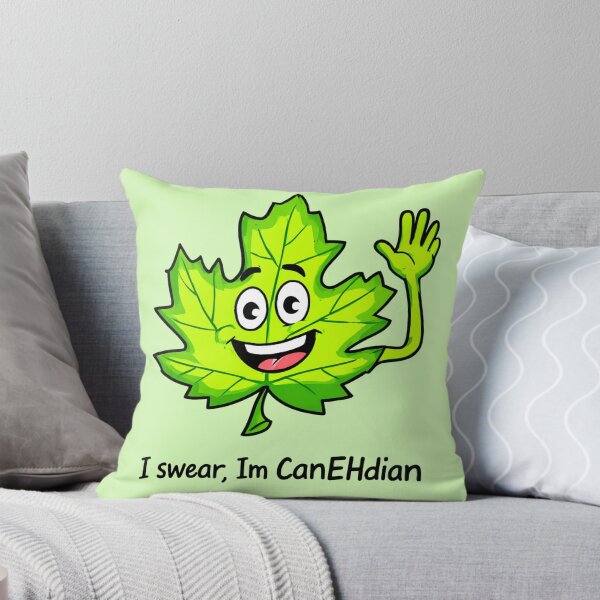 Item preview, Cheerful Canadian Maple Leaf Character designed and sold by NatalyArtStudio.