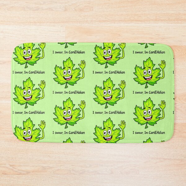 Item preview, Cheerful Canadian Maple Leaf Character designed and sold by NatalyArtStudio.