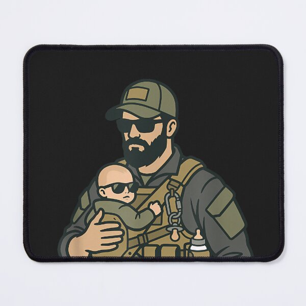 Item preview, Dad Mode Activated Tactical Dad Baby Carrier Military Father designed and sold by CriseldaBruning.