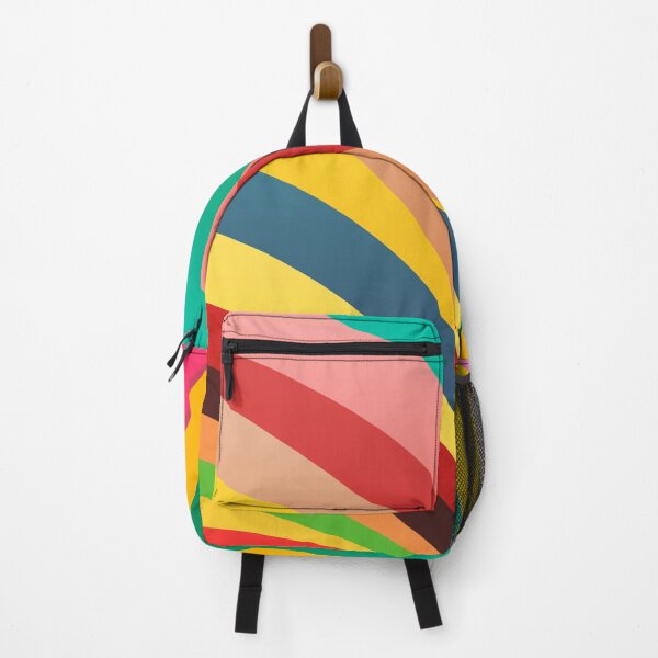 Item preview, Retro Orbit - Colorful Abstract Curves & Mid-Century Modern Rainbow designed and sold by K Design Store.