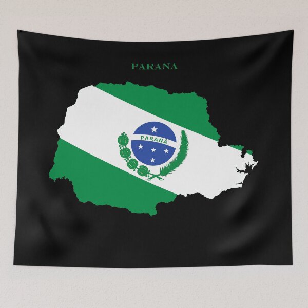 Item preview, Parana Map Flag Silhouette Brazil State Travel Pride Gift designed and sold by NTGUILTY.
