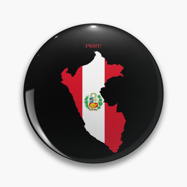 Item preview, Peru Map Flag Silhouette South America Travel Pride Gift designed and sold by NTGUILTY.