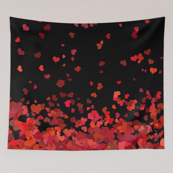 Item preview, Cosmic Sparkle - Flying Sequin Hearts & Glittering Night Romance designed and sold by K Design Store.