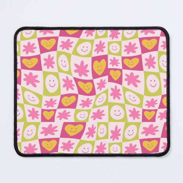 Item preview, Wavy Checkerboard Smiley Face - Cute Retro Y2K Pattern  designed and sold by nora8820.