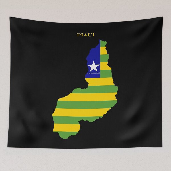 Item preview, Piaui Map Flag Silhouette Brazil State Travel Pride Gift designed and sold by NTGUILTY.