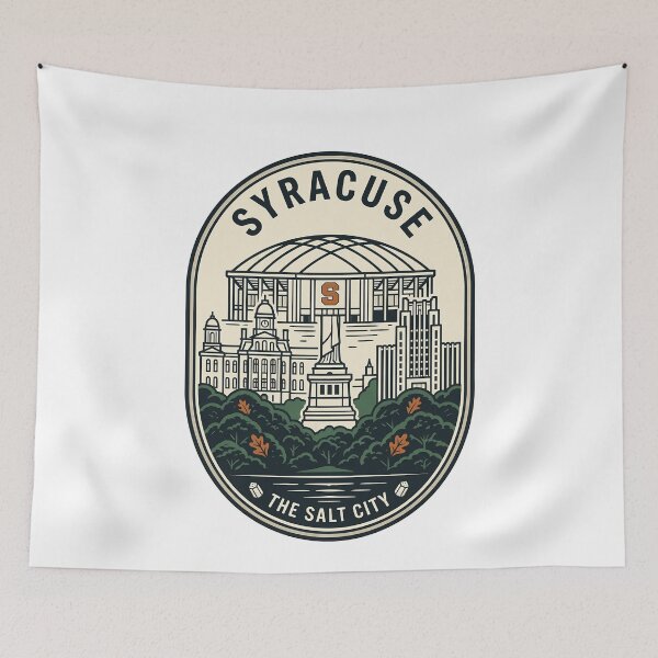Item preview, Retro Syracuse New York Salt City Skyline designed and sold by k3rstman1.