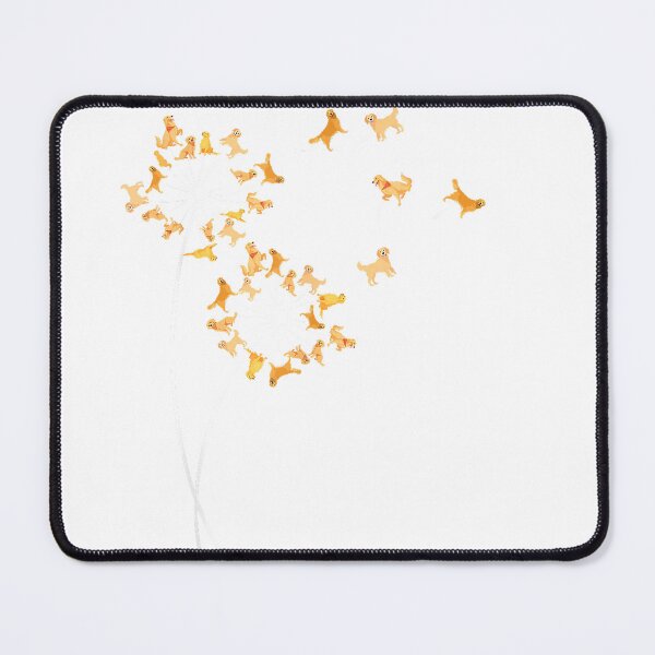 Item preview, Golden-Retriever-Dandelion-Cute-Flower-Golden-Mom-T-Shirt designed and sold by gidget-gadget.