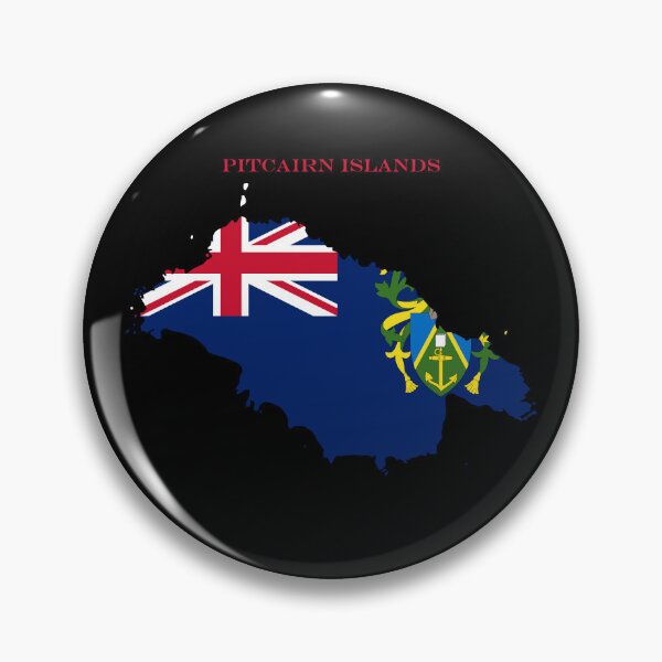 Item preview, Pitcairn Islands Map Flag Silhouette South Pacific Travel Pride Gift designed and sold by NTGUILTY.