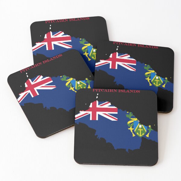 Item preview, Pitcairn Islands Map Flag Silhouette South Pacific Travel Pride Gift designed and sold by NTGUILTY.