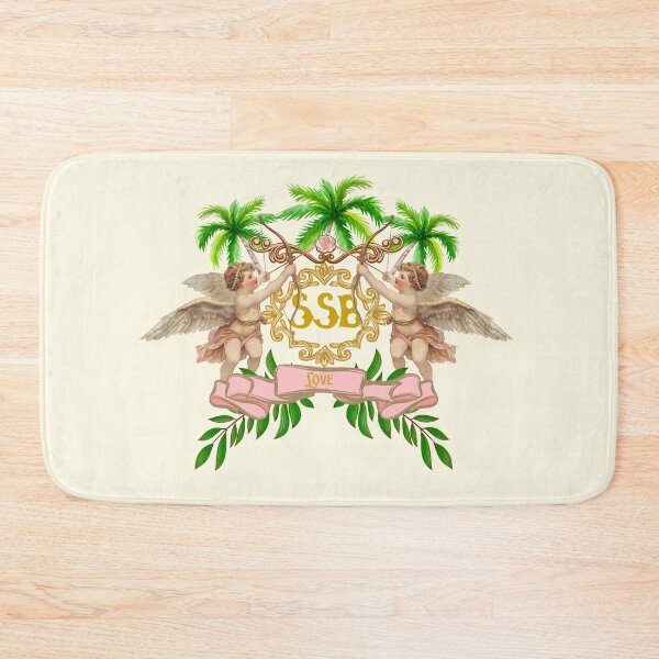 Item preview, Tropical Cherub Crest - Renaissance Love & Palms designed and sold by SilverSeaBKK.