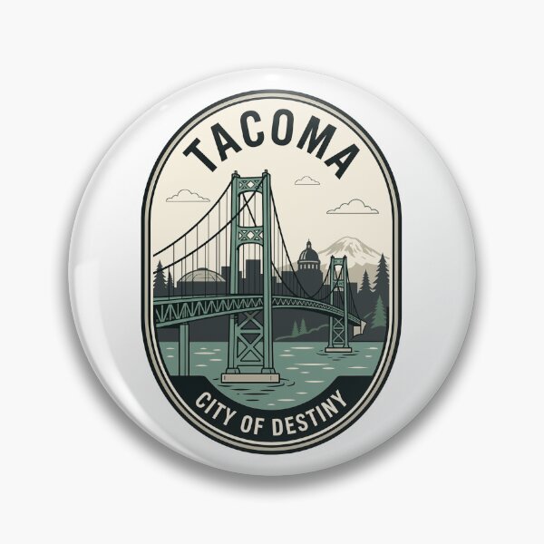 Item preview, Vintage Tacoma Washington City Of Destiny Badge designed and sold by k3rstman1.