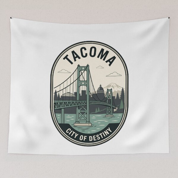 Item preview, Vintage Tacoma Washington City Of Destiny Badge designed and sold by k3rstman1.