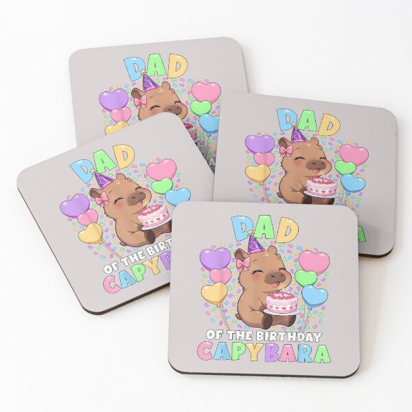 Item preview, Capybara Birthday Family Dad of The Birthday Capybara designed and sold by MabelWells.