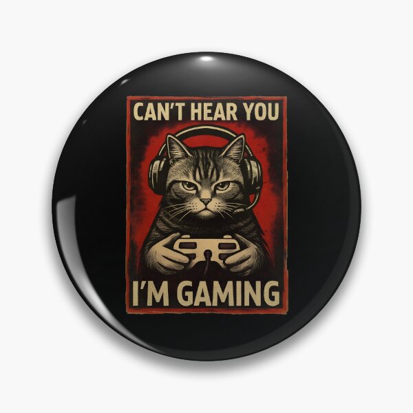 Item preview, Cant Hear You Im Gaming Cat Gamer Gift designed and sold by StranHabesre51.