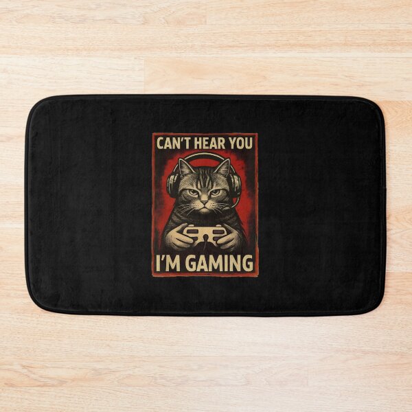 Item preview, Cant Hear You Im Gaming Cat Gamer Gift designed and sold by StranHabesre51.