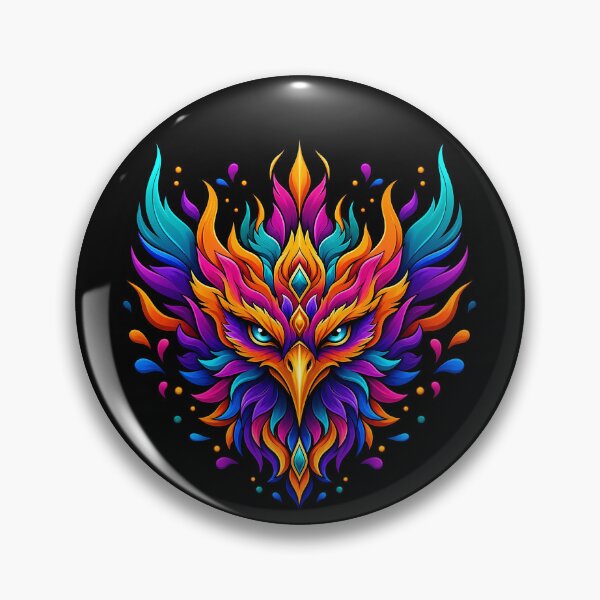 Item preview, Electric Neon Phoenix Rising Spirit Bird Art designed and sold by LuisWorks.