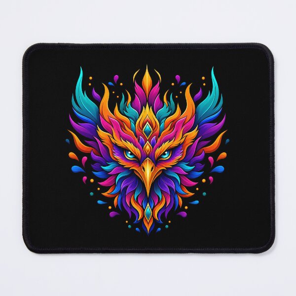 Item preview, Electric Neon Phoenix Rising Spirit Bird Art designed and sold by LuisWorks.