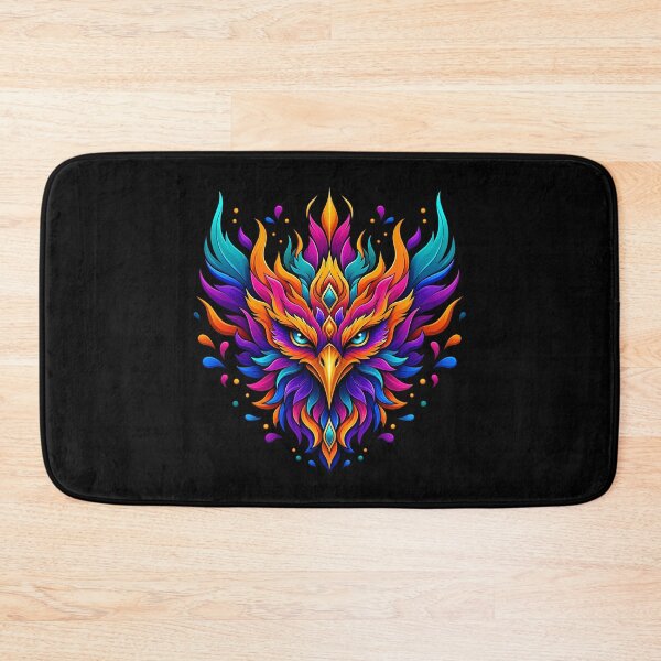 Item preview, Electric Neon Phoenix Rising Spirit Bird Art designed and sold by LuisWorks.