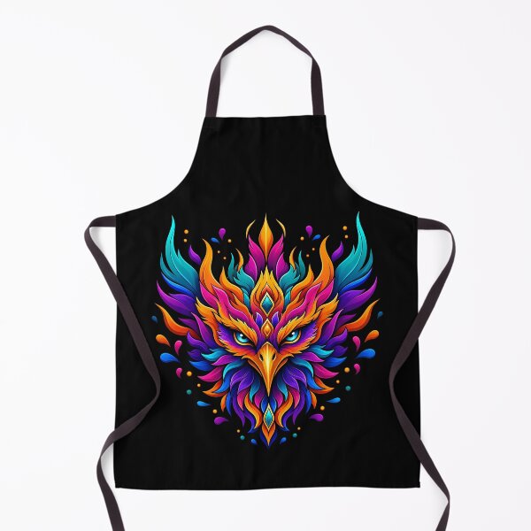 Item preview, Electric Neon Phoenix Rising Spirit Bird Art designed and sold by LuisWorks.