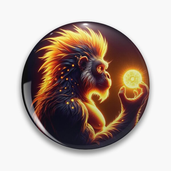 Item preview, Sunback Simian: Aurora Ape Solar Fantasy Graphic designed and sold by Chronicles_Of_Fauna.