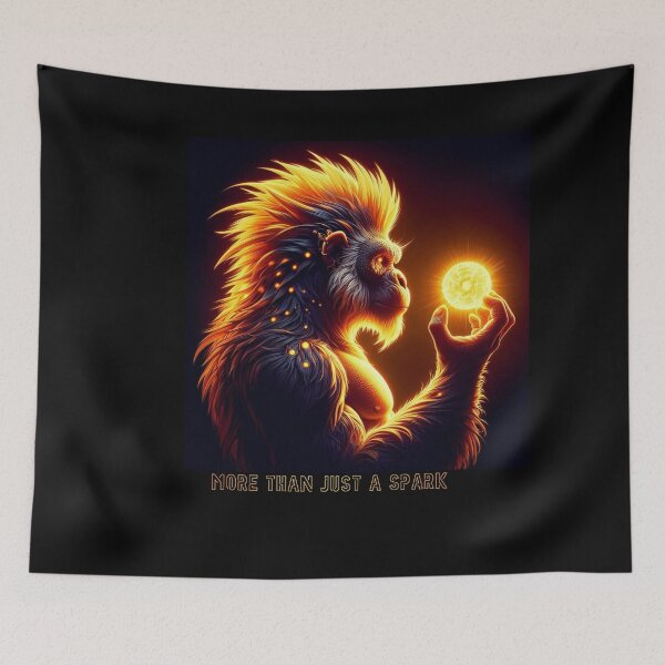Item preview, Sunback Simian: Aurora Ape Solar Fantasy Graphic designed and sold by Chronicles_Of_Fauna.