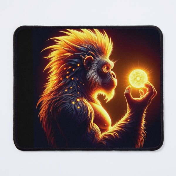 Item preview, Sunback Simian: Aurora Ape Solar Fantasy Graphic designed and sold by Chronicles_Of_Fauna.