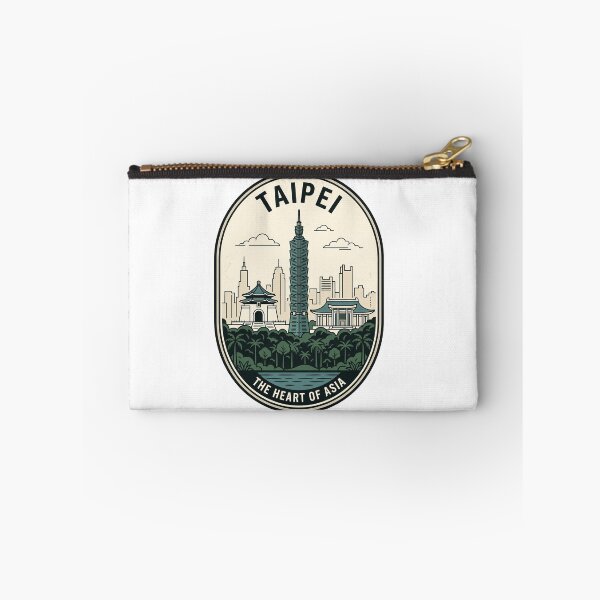 Item preview, Taipei Taiwan Skyline Vintage Travel Badge designed and sold by k3rstman1.