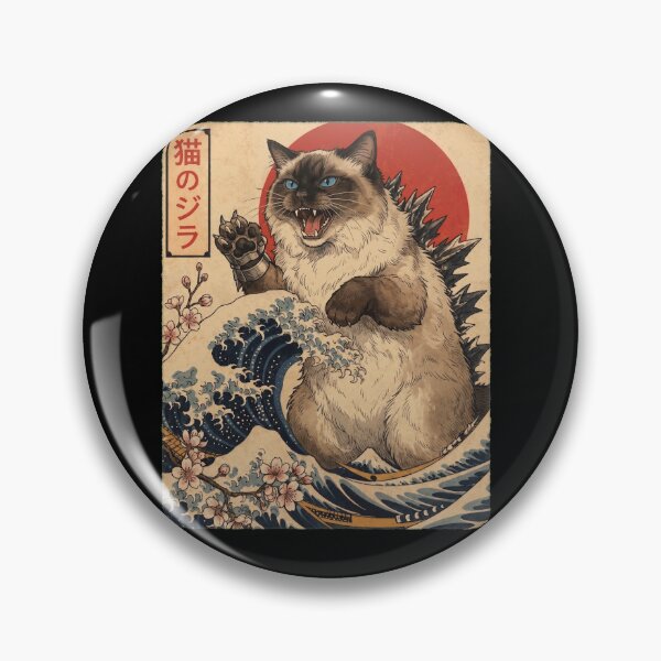 Item preview, Ragdoll Catzilla Japanese Wave Art Cat Owner designed and sold by TerryConnells.