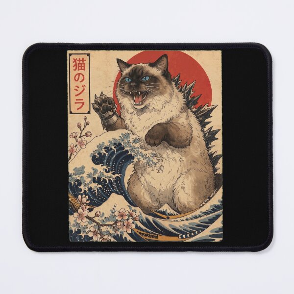Item preview, Ragdoll Catzilla Japanese Wave Art Cat Owner designed and sold by TerryConnells.