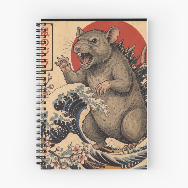 Item preview, Ratzilla Japanese Wave Art Animal Rat Lover designed and sold by TerryConnells.